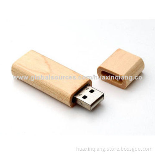 USB Drive with Wood Material, 128MB-64GB Capacity Range, Customized Colors, Logo Designs, USB2.0/3.0